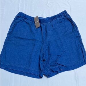 Purejill Indigo Elastic Waist Shorts